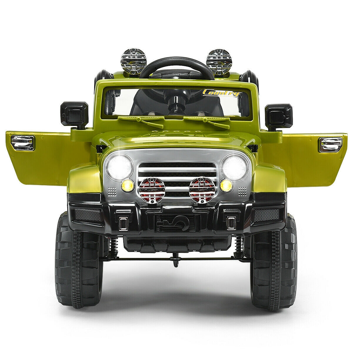 12 V Kids Ride on Truck with MP3 + LED Lights, Green Powered Ride On Toys at Gallery Canada