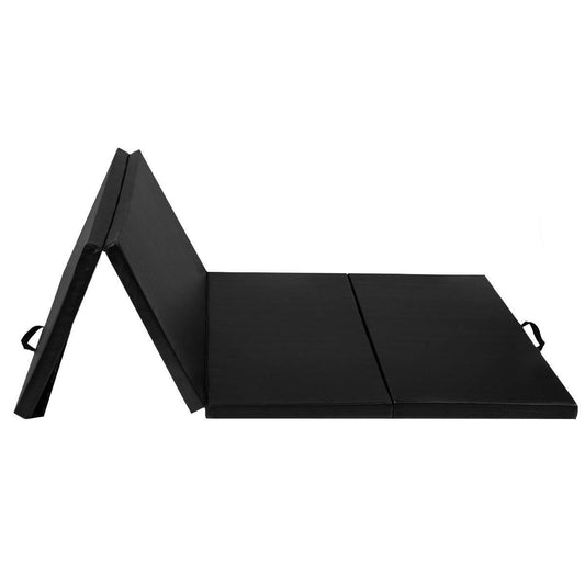 4 Feet x 10 Feet Thick Folding Panel Gymnastics Mat, Black Yoga & Gym Mats Black at Gallery Canada