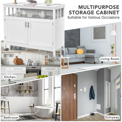 Modern Practical and Beautiful Wooden Kitchen Lockers with Large Storage Space, White Sideboards Cabinets & Buffets at Gallery Canada