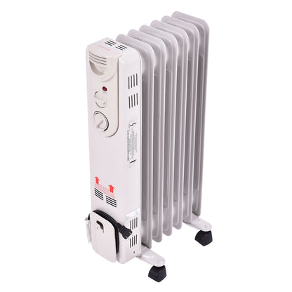 1500 W Electric Portable Oil Filled Radiator Space Heater with 3 Heat Settings Space Heaters at Gallery Canada