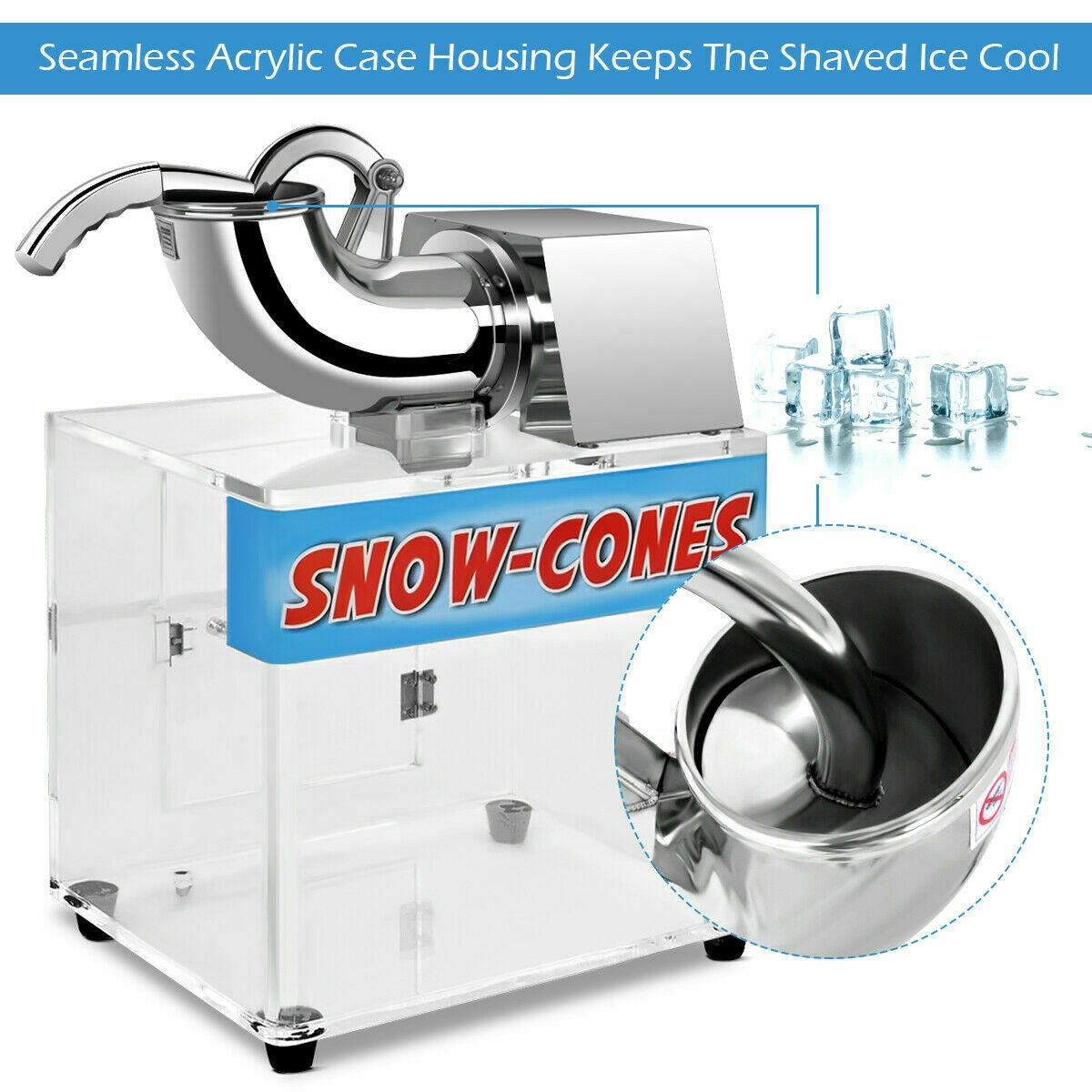 Electric Snow Cone Machine Ice Shaver Maker Ice Crushers & Shavers at Gallery Canada