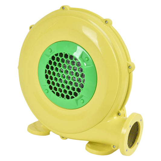 480W 0.6 HP Air Blower Pump Fan, Inflatable Bounce House, Yellow