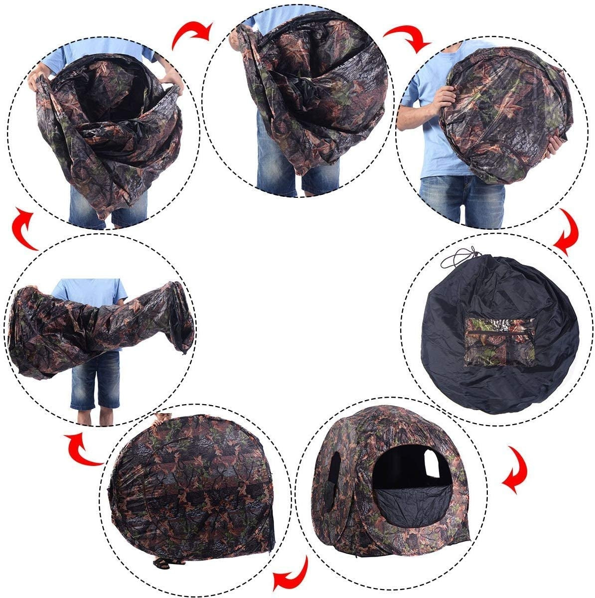 Portable Pop up Ground Camo Blind Hunting Enclosure Tents at Gallery Canada