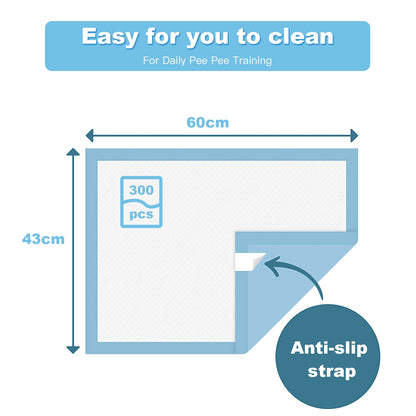 300 Pieces 17 x 24 Inch Pet Wee Pee Piddle Pad, Light Blue Dog Supplies at Gallery Canada