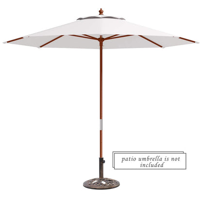 23-lbs 17 3/4 Inch Round Umbrella Base Stand, Bronze Outdoor Umbrella Bases at Gallery Canada