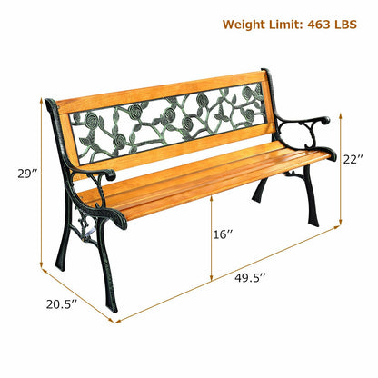 49 1/2 Inch Patio Park Garden Porch Chair Bench Outdoor Benches at Gallery Canada