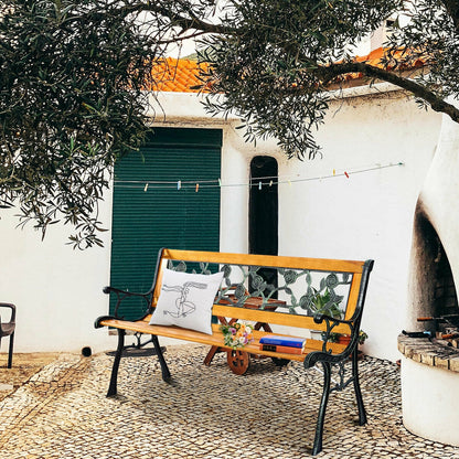 49 1/2 Inch Patio Park Garden Porch Chair Bench Outdoor Benches at Gallery Canada