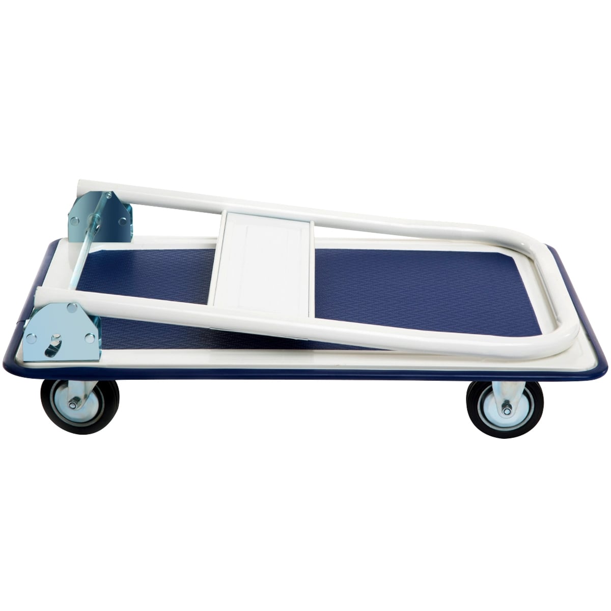 330 lbs Platform Cart Dolly Foldable Warehouse Push Hand Truck, Light Blue Garages at Gallery Canada
