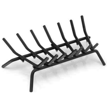 31/25/18 Inch Fireplace Grate for Outdoor Fire Pit-M, Black
