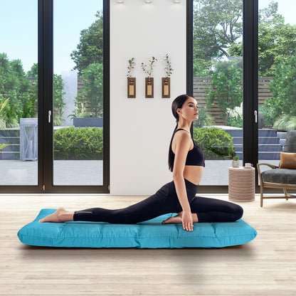 Adjustable Folding Gaming Sofa, Light Blue Floor Chairs at Gallery Canada