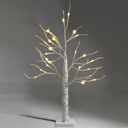 2 Feet Pre-Lit Twig Birch Tree, Battery Powered, White Christmas Tree at Gallery Canada