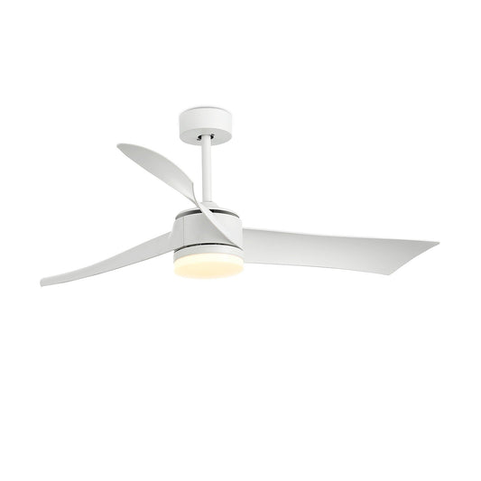 52 Inch Reversible Ceiling Fan with Light, White - Gallery Canada