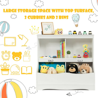 3-Tier Kids Bookcase Storage Organizer, White Kids Storage at Gallery Canada