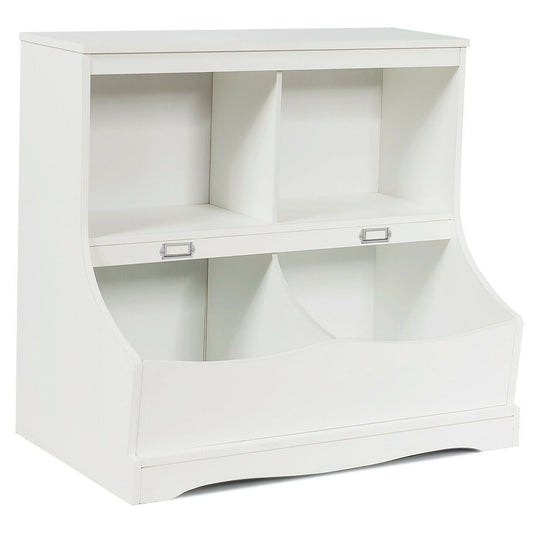 3-Tier Kids Bookcase Storage Organizer, White Kids Storage White at Gallery Canada