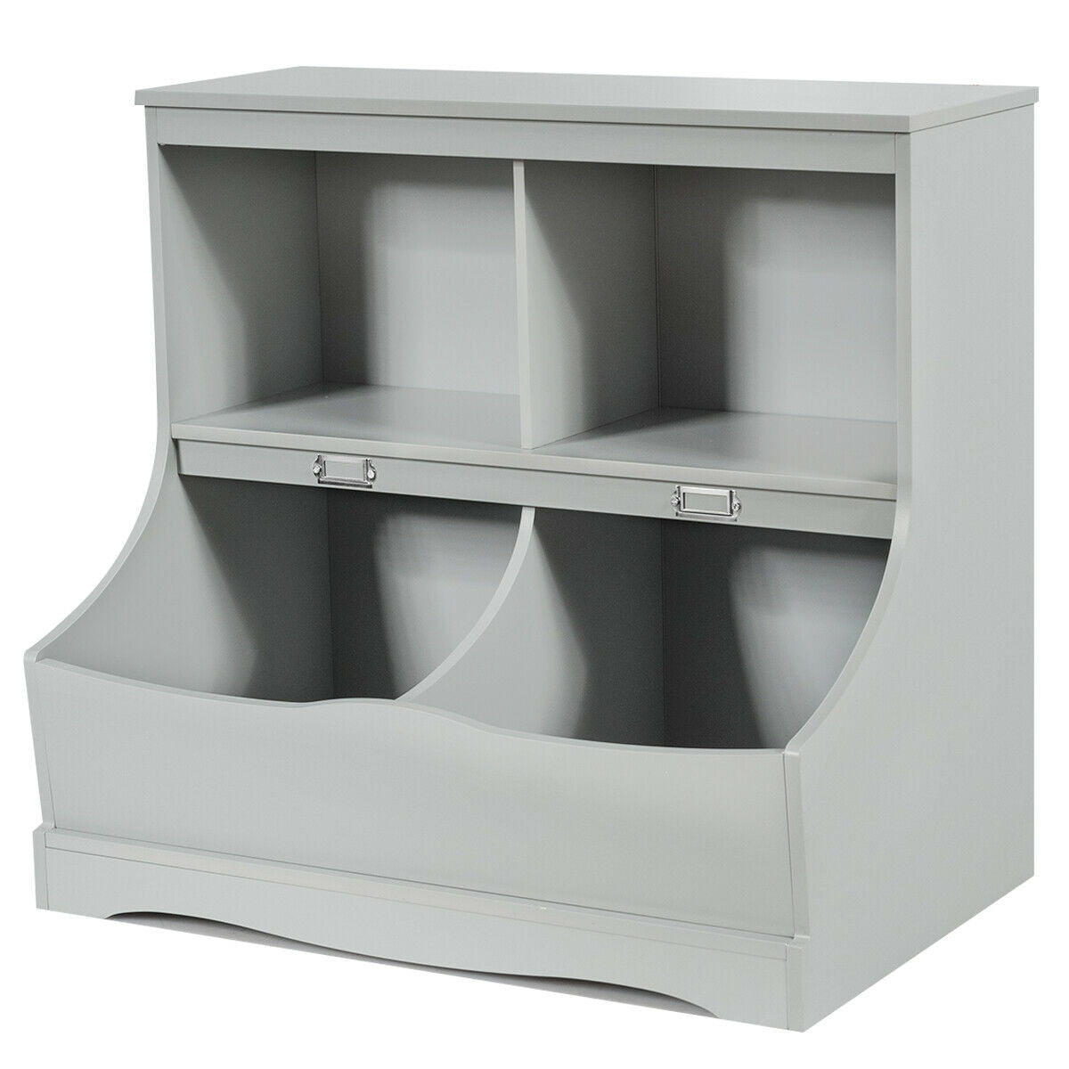 3-Tier Kids Bookcase Storage Organizer, Gray Kids Storage at Gallery Canada
