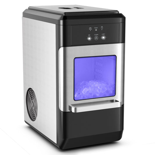 Ice Maker Countertop 44lbs Per Day with Ice Shovel and Self-Cleaning, Black - Gallery Canada