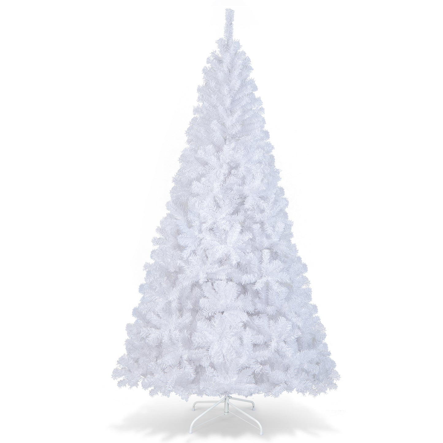 8 ft White Christmas Tree with Solid Metal Stand-8 ft, White Christmas Tree at Gallery Canada