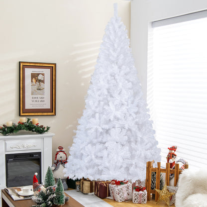8 ft White Christmas Tree with Solid Metal Stand-8 ft, White Christmas Tree at Gallery Canada
