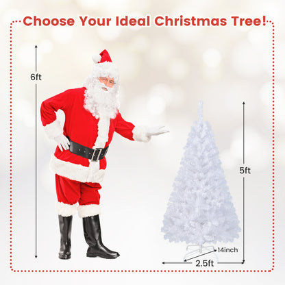 5 ft White Artificial PVC Christmas Tree with Solid Metal Stand-5 ft, White Christmas Tree at Gallery Canada