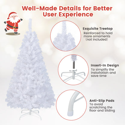 5 ft White Artificial PVC Christmas Tree with Solid Metal Stand-5 ft, White Christmas Tree at Gallery Canada