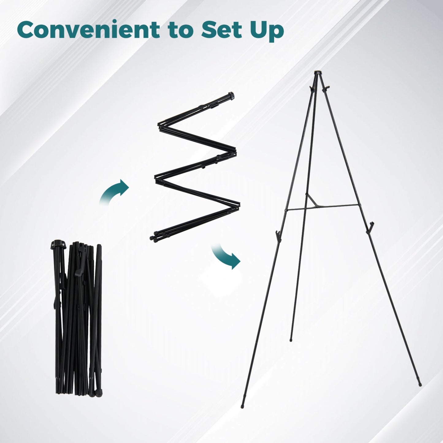 166 CM Metal Easel Stand Set, 6-Pack, Black Art Easels at Gallery Canada