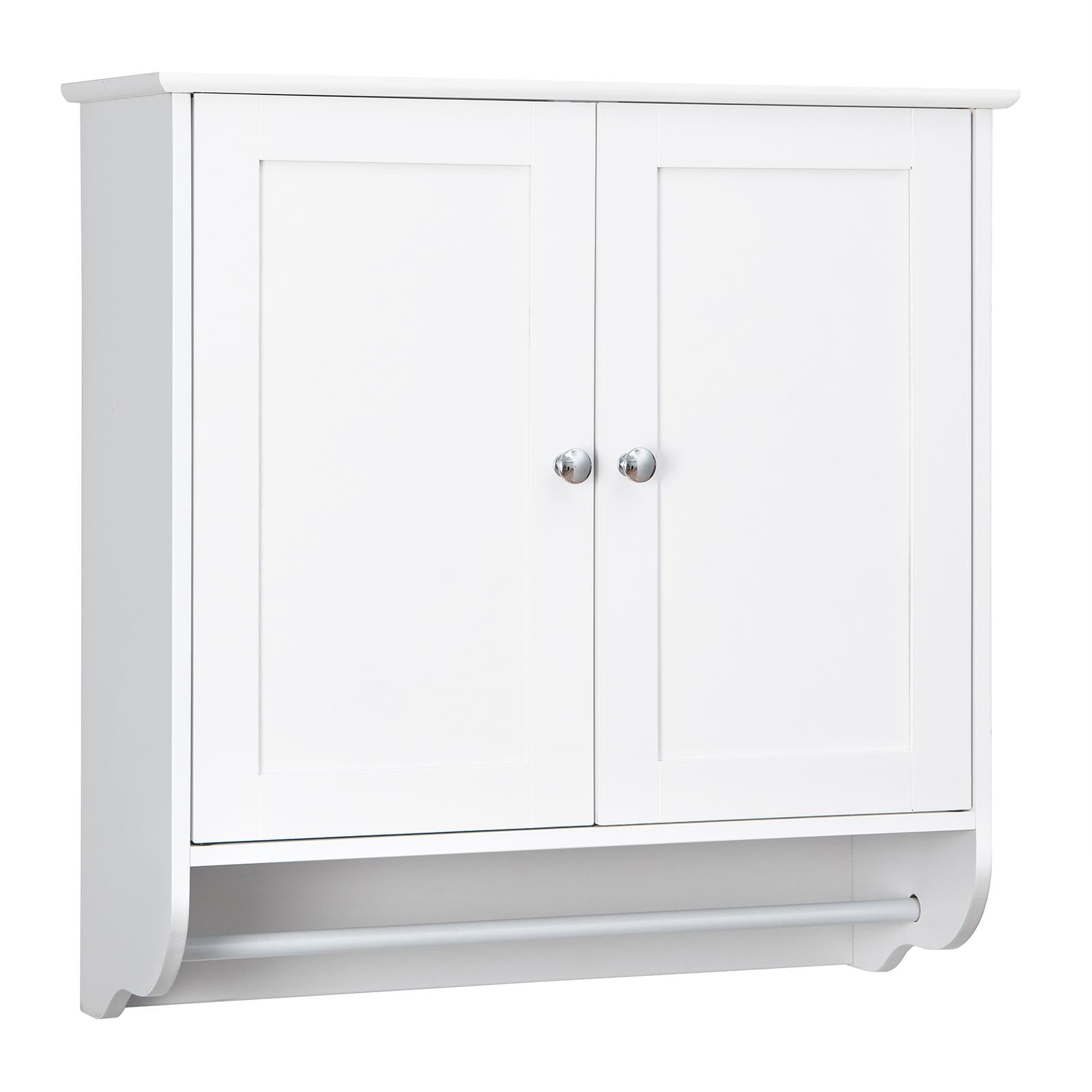 Wall Mounted Bathroom Medicine Cabinet With Towel Bar, White Wall Cabinets at Gallery Canada