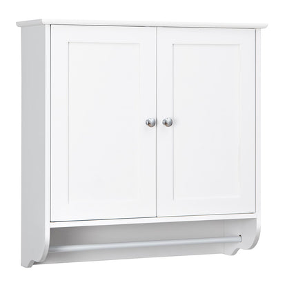 Wall Mounted Bathroom Medicine Cabinet With Towel Bar, White Wall Cabinets at Gallery Canada