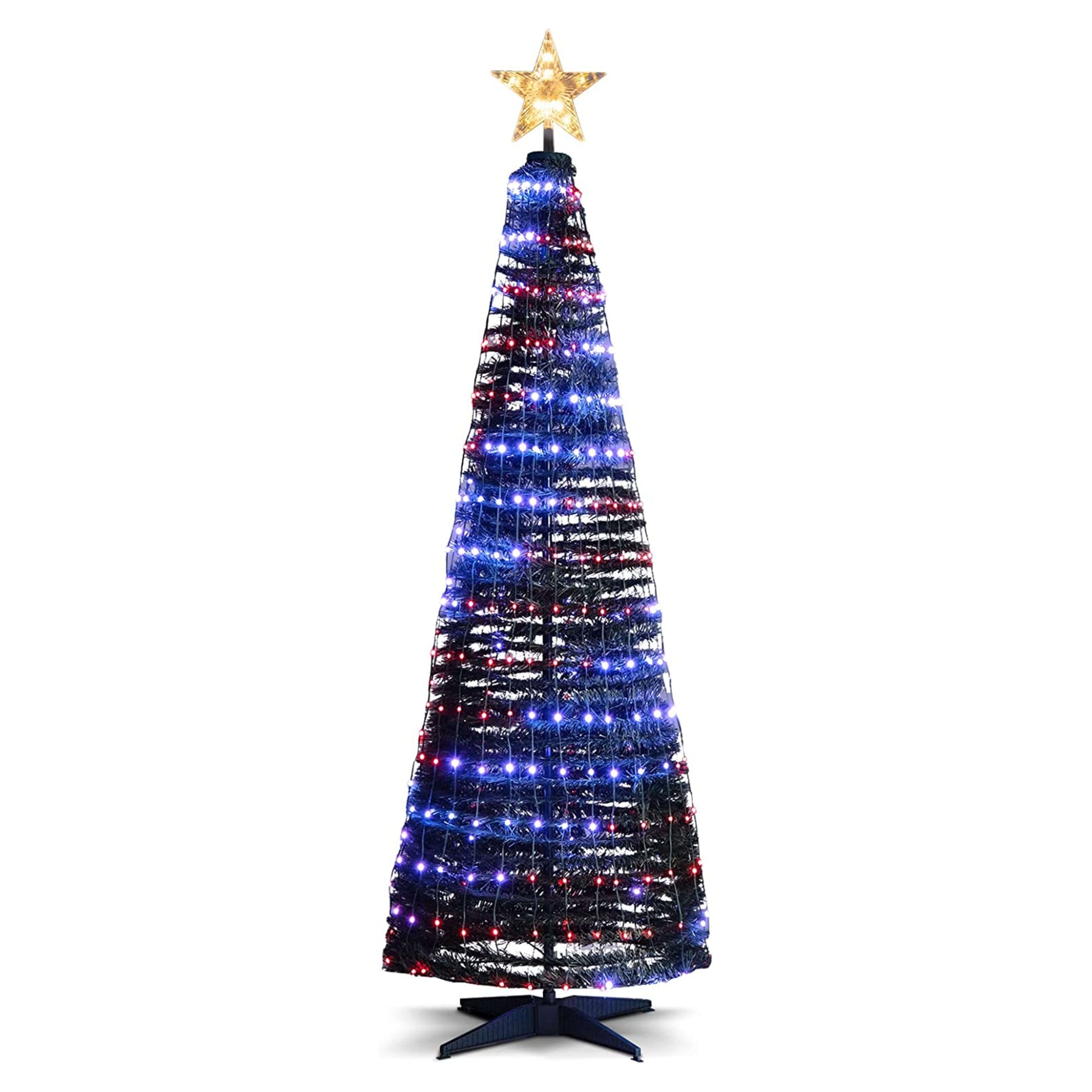 6.2 Feet Pop-up Lighted Christmas Tree with 282 RGB LED Lights, Green Christmas Tree at Gallery Canada