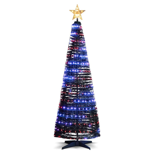6.2 Feet Pop-Up Christmas Tree, 282 RGB LED Lights, Green