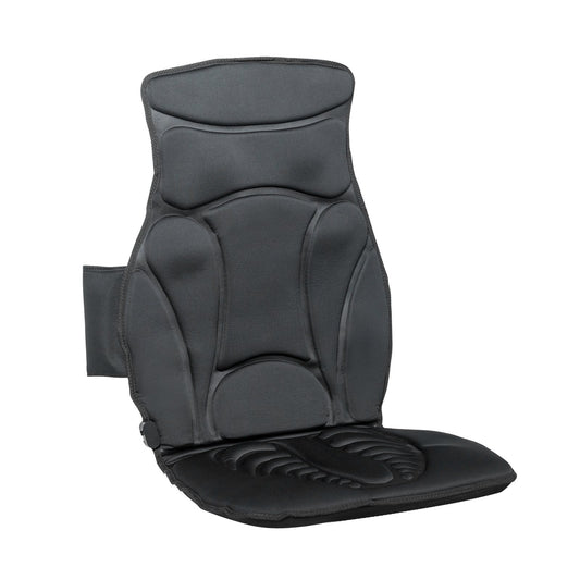 Foldable Full Body Massage Mat with 10 Vibration Motors, Black