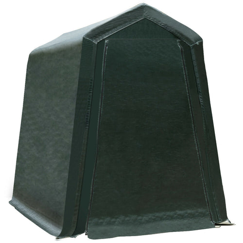 Outdoor Carport Shed, Sidewalls, Waterproof Ripstop Cover, 6 x 8 ft