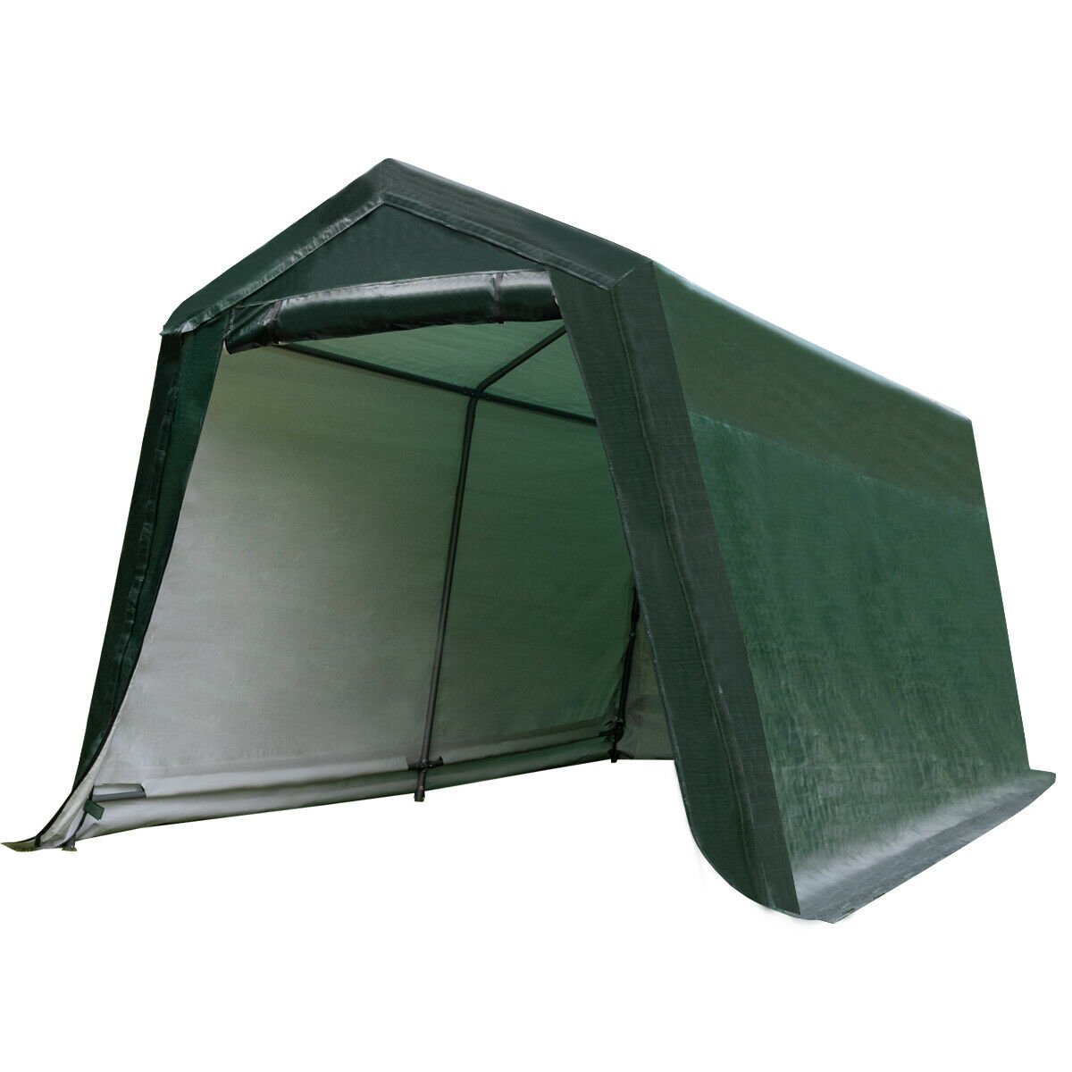Outdoor Carport Shed with Sidewalls and Waterproof Ripstop Cover-10 x 10 ft at Gallery Canada