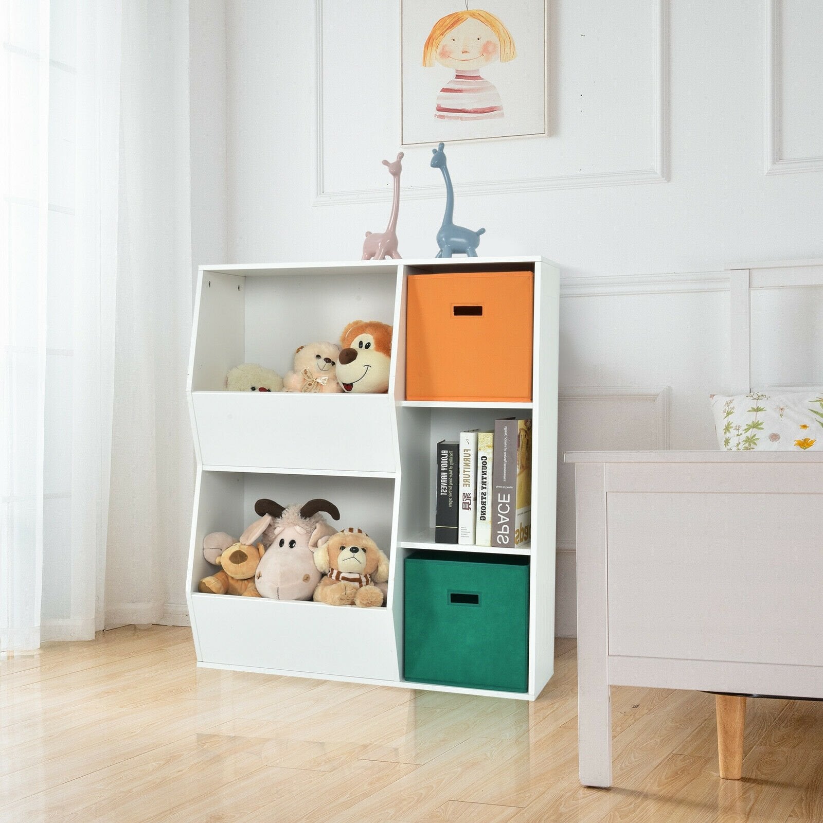 Kids Toy Storage Cabinet Shelf Organizer, Multicolor - Gallery Canada