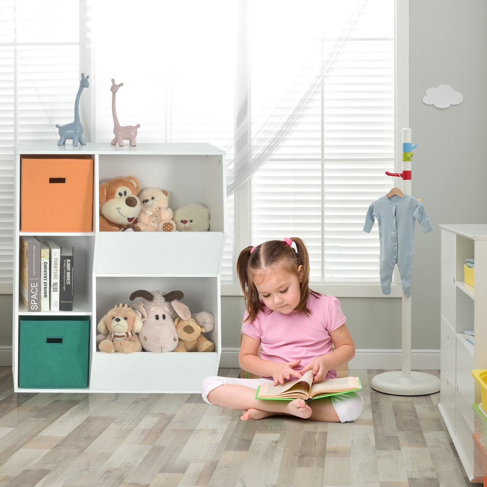 Kids Toy Storage Cabinet Shelf Organizer, Multicolor - Gallery Canada