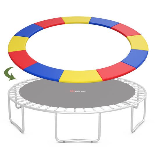 12 Feet Waterproof and Tear-Resistant Universal Trampoline Safety Pad Spring Cover, Multicolor Trampoline Accessories Multicolor at Gallery Canada