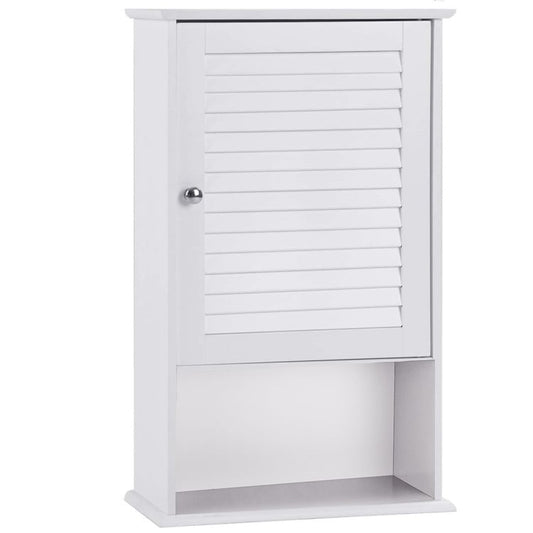 27.5 Inch H Wall Hanging Bathroom Storage Cabinet, White Wall Cabinets White at Gallery Canada