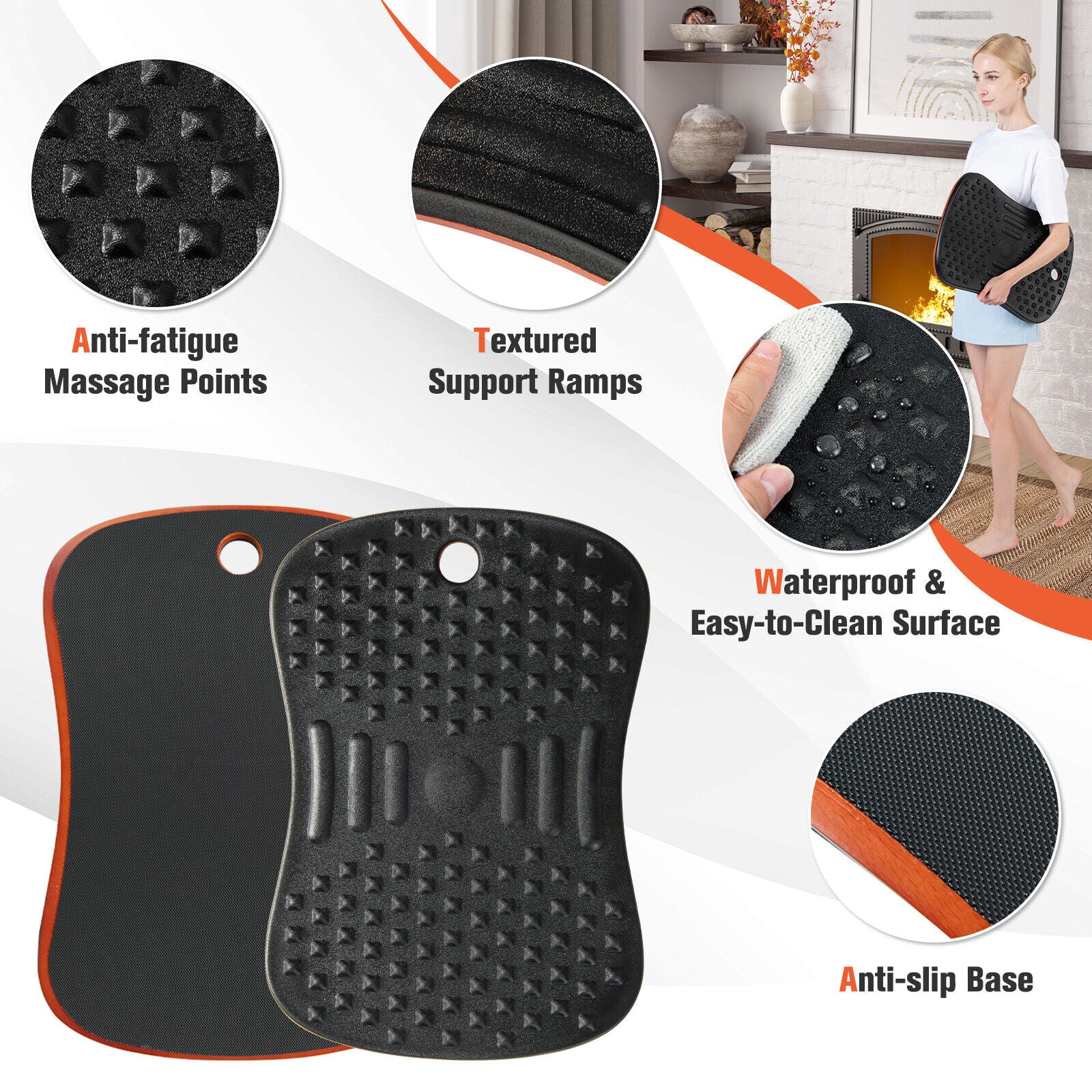 Anti Fatigue Wobble Balance Board Mat with Massage Points for Standing Desk at Gallery Canada