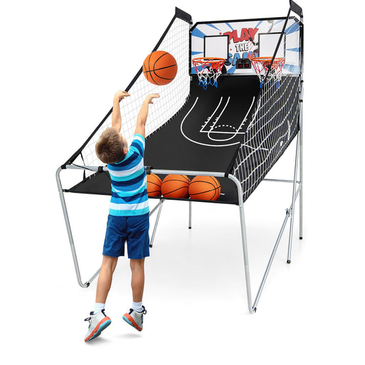Foldable Dual Shot Basketball Arcade Game with Electronic Scoring System - Gallery Canada