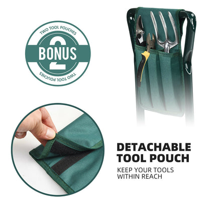 Folding Garden Kneeler and Seat Bench, Green Garden Tools at Gallery Canada