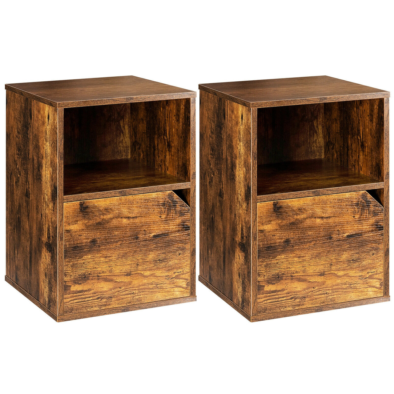 Set of 2 Nightstands Side End Table for Living Room - Gallery View 1 of 11