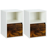 Thumbnail for Set of 2 Nightstands Side End Table for Living Room - Gallery View 1 of 10