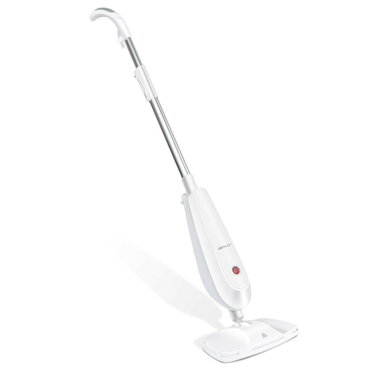 1100 W Electric Steam Mop with Water Tank for Carpet, White - Gallery Canada