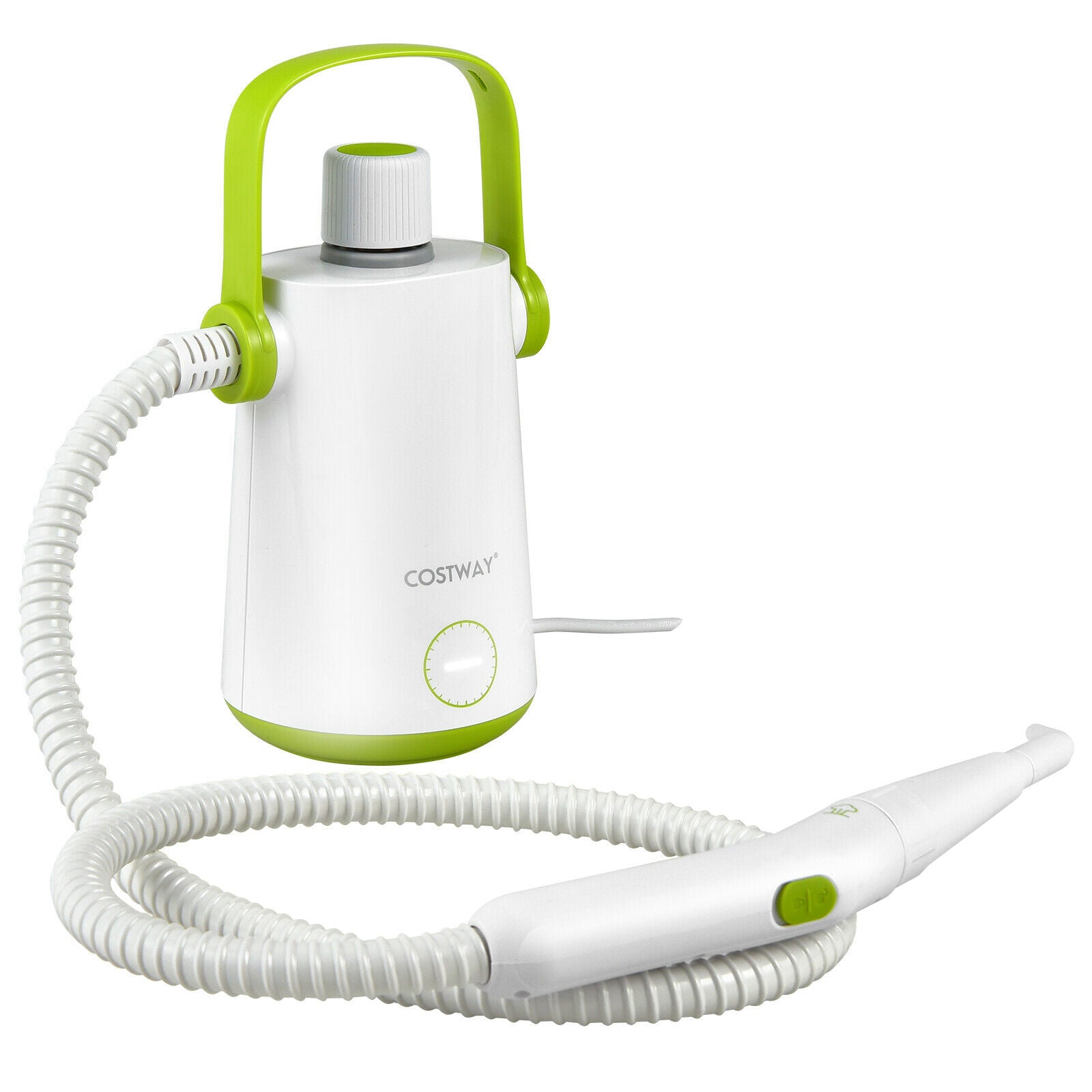 1000W Multifunction Portable Hand-held Steam Cleaner with 10 Accessories, Green Vacuums & Cleaners Green at Gallery Canada