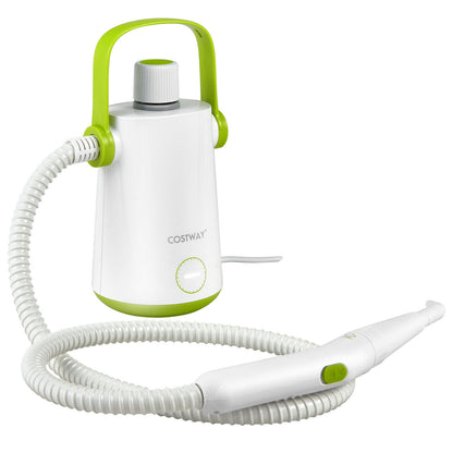1000W Multifunction Portable Hand-held Steam Cleaner with 10 Accessories, Green Vacuums & Cleaners Green at Gallery Canada