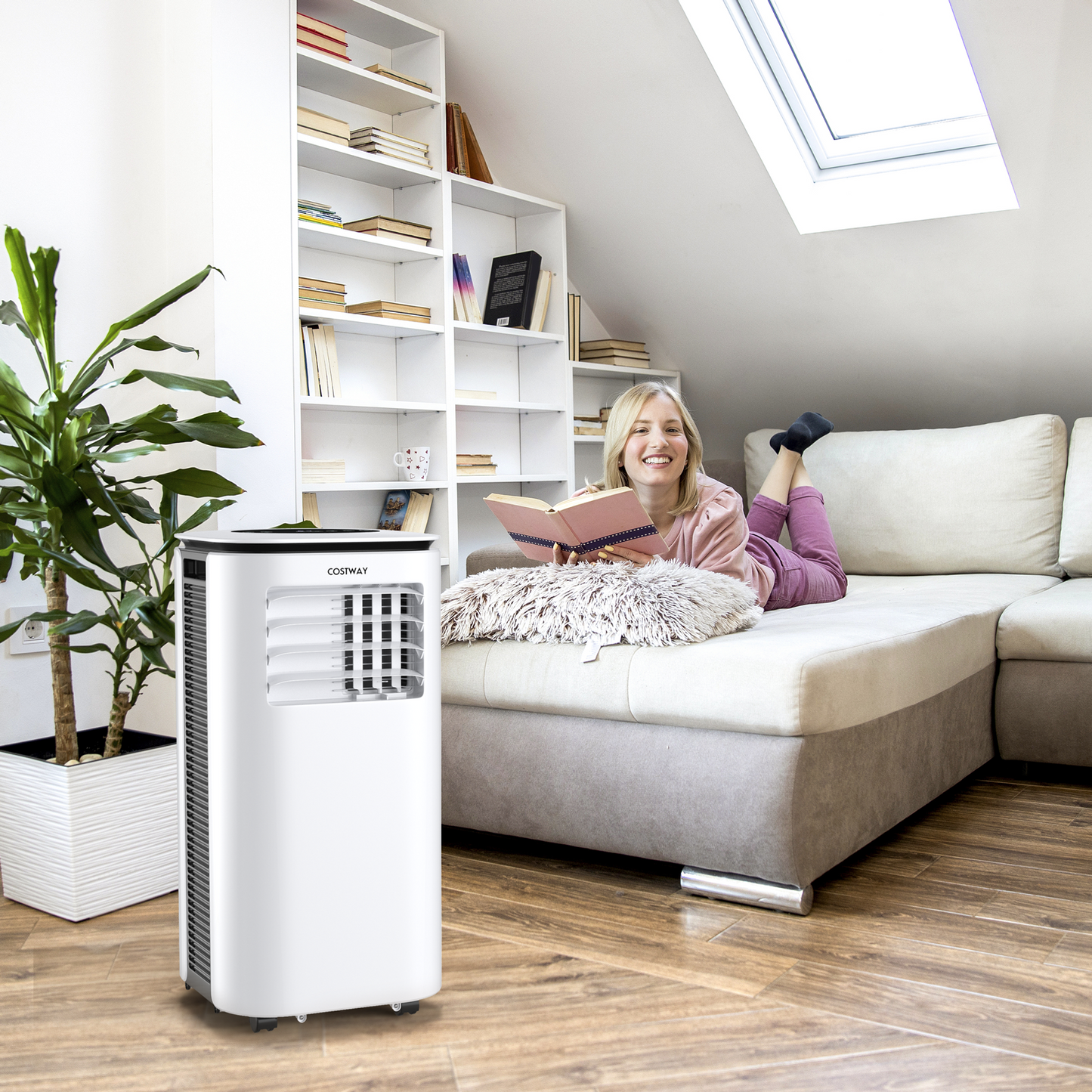 9000 BTU 3 in 1 Portable Air Conditioner with Fan and Dehumidifier, White Portable Air Conditioners at Gallery Canada