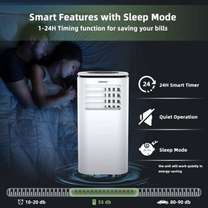 9000 BTU 3 in 1 Portable Air Conditioner with Fan and Dehumidifier, White Portable Air Conditioners at Gallery Canada