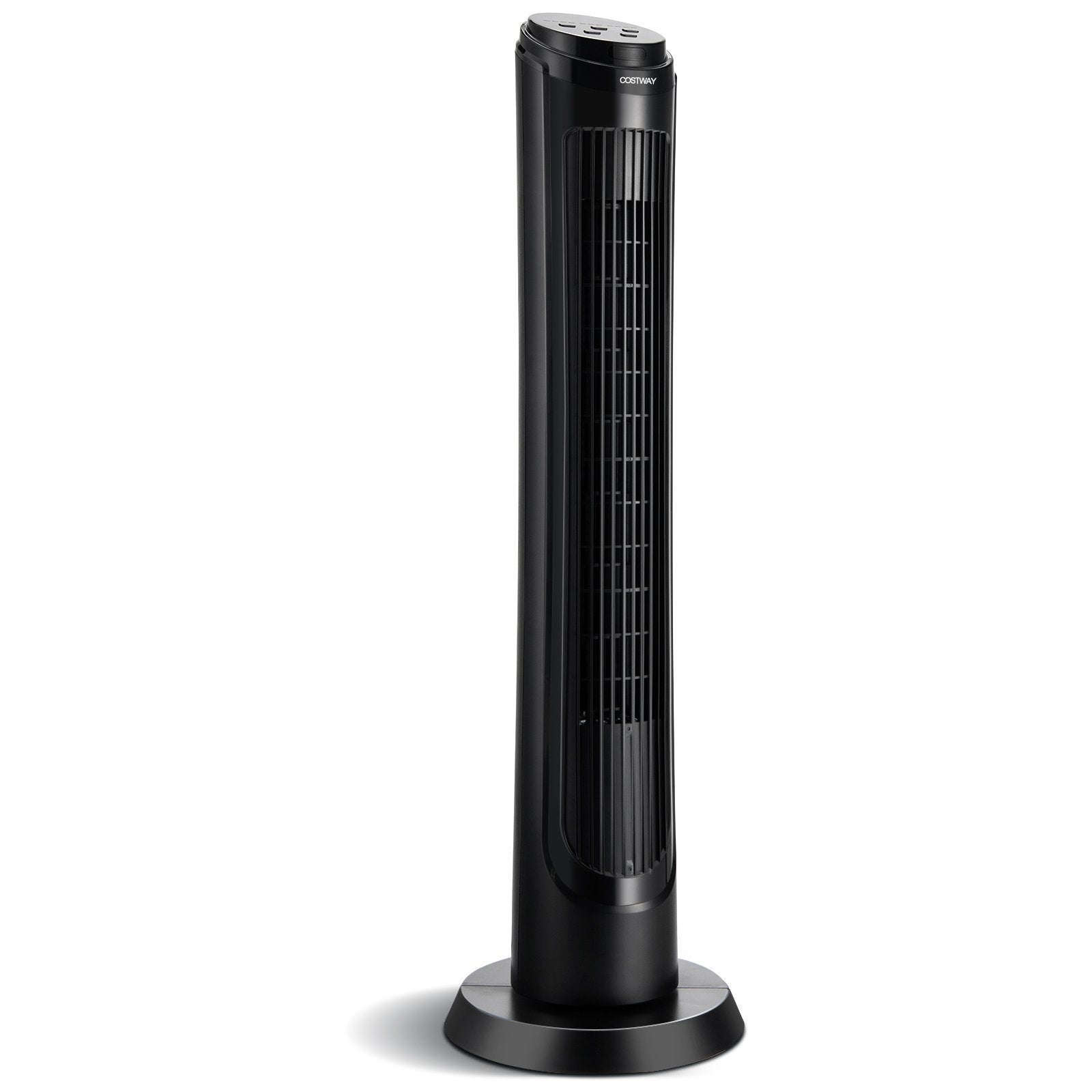 40 Inch Tower Fan with Remote 75˚ Oscillating Fan with 3 Wind Modes and 4 Wind Speeds, Black - Gallery Canada