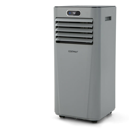 8000BTU 3-in-1 Portable Air Conditioner with Remote Control, Gray