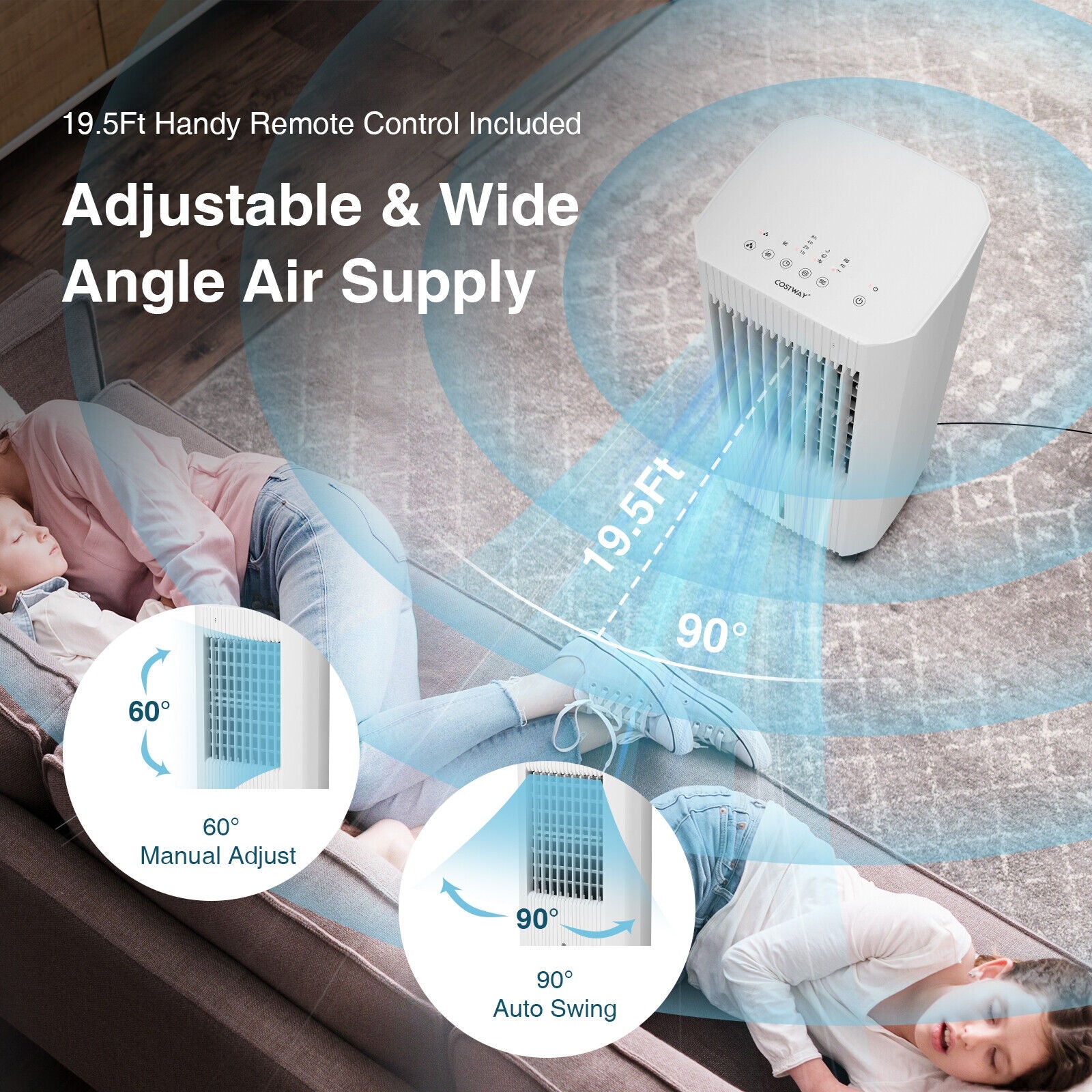 3-in-1 Evaporative Air Cooler with 3 Modes, White Air Coolers at Gallery Canada