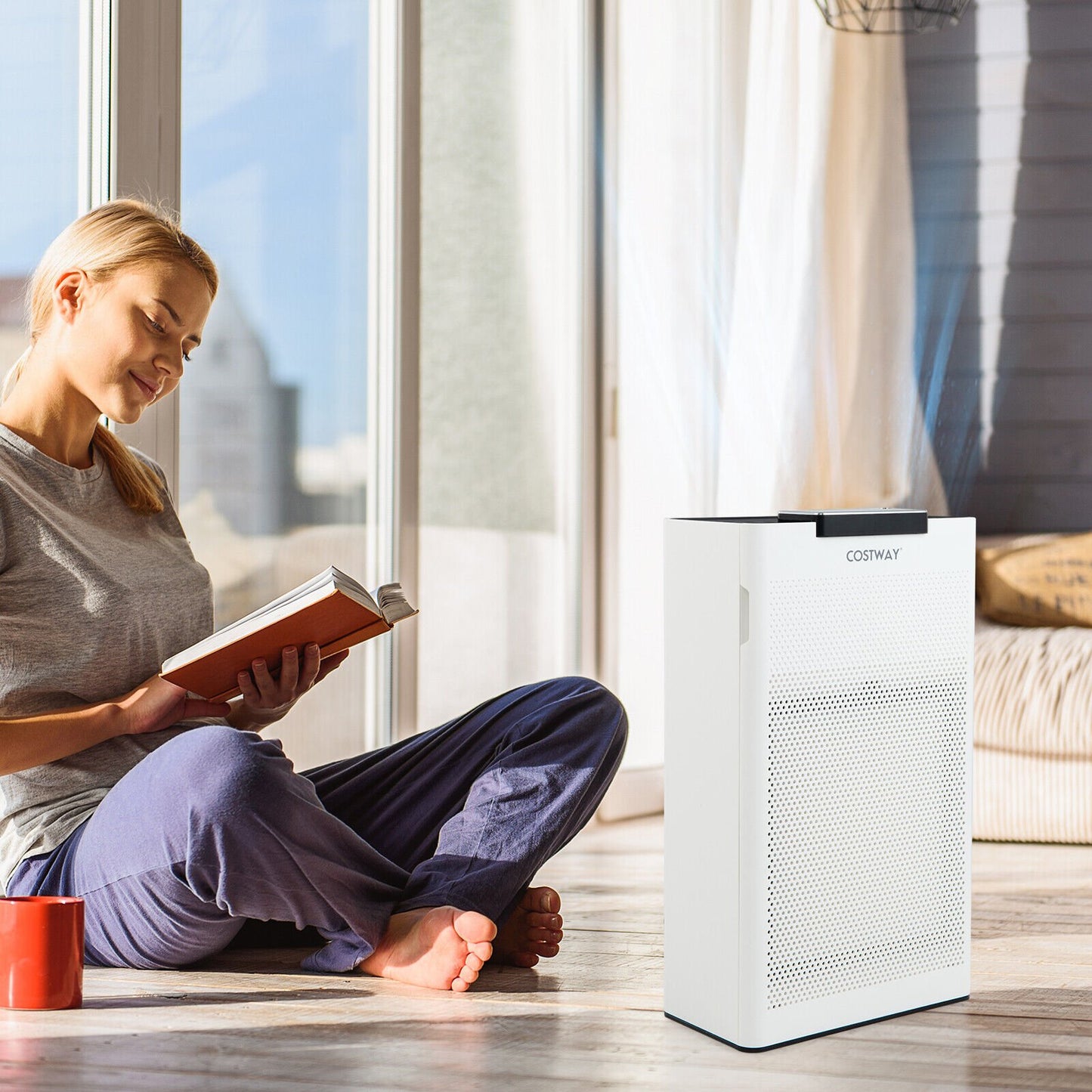 Ozone Free Air Purifier with H13 True HEPA Filter Air Cleaner up to 1200 Sq. Ft, White at Gallery Canada